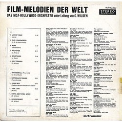 Film-Melodien Der Welt 声带 (Various Artists, Gert Wilden, Gert Wilden) - CD后盖
