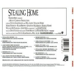 Stealing Home Ścieżka dźwiękowa (Various Artists, David Foster) - Tylna strona okladki plyty CD