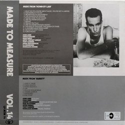 Down by Law / Variety Soundtrack (John Lurie) - CD Back cover