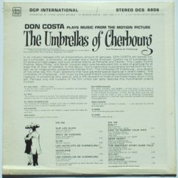 The Umbrellas Of Cherbourg Ścieżka dźwiękowa (Various Artists, Don Costa) - Tylna strona okladki plyty CD