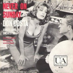 Never On Sunday サウンドトラック (Don Costa, Manos Hadjidakis) - CDカバー