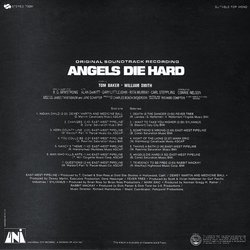 Angels Die Hard Soundtrack (Various Artists, Richard Hieronymus) - CD Back cover