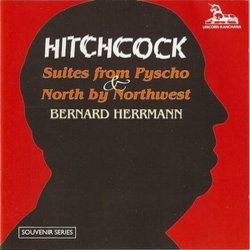 Hitchcock: Suites from Pyscho/ North by Northwest Colonna sonora (Bernard Herrmann) - Copertina del CD