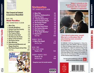 The Comedians / Hotel Paradiso Soundtrack (Laurence Rosenthal) - CD Back cover