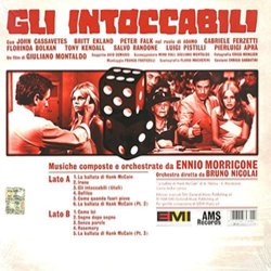 Gli intoccabili サウンドトラック (Ennio Morricone) - CD裏表紙