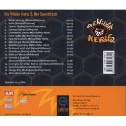 Die Wilden Kerle 2 サウンドトラック (Bananafishbones , Peter Horn, Andrej Melita) - CD裏表紙