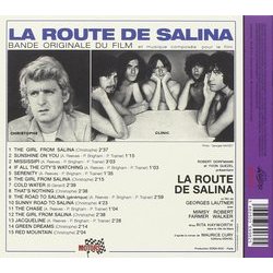La Route de Salina Ścieżka dźwiękowa ( Christophe,  Clinic, Bernard Grard) - Tylna strona okladki plyty CD