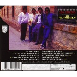 Yo, 'El Vaquilla' Soundtrack (Los Chichos) - CD Back cover