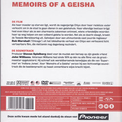 Memoirs of a Geisha Ścieżka dźwiękowa (Various Artists, John Williams) - Tylna strona okladki plyty CD