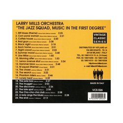 The Jazz Squad Music in the First Degree Ścieżka dźwiękowa (Various Artists) - Tylna strona okladki plyty CD