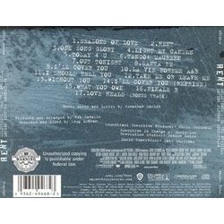 Rent Soundtrack (Rob Cavallo, Doug McKean, Jamie Muhoberac, Tim Pierce) - CD-Rckdeckel