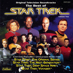 The Best of Star Trek: Volume Two Soundtrack (David Bell, Jay Chattaway, Alexander Courage, Jerry Goldsmith, Dennis McCarthy, Fred Steiner) - CD cover