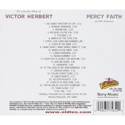 Columbia Albums of Victor Herbert Trilha sonora (Victor Herbert) - CD capa traseira