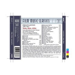 Moby Dick サウンドトラック (Philip Sainton) - CD裏表紙