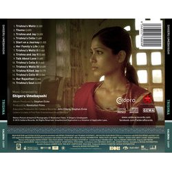 Trishna Soundtrack (Shigeru Umebayashi) - CD Achterzijde