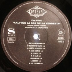 Kali-Yug: La Dea Della Vendetta Trilha sonora (Angelo Francesco Lavagnino) - CD-inlay