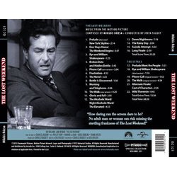 The Lost Weekend Soundtrack (Miklós Rózsa) - CD Back cover