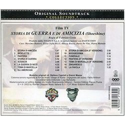 Storia di Guerra e d'Amicizia Soundtrack (Stefano Caprioli) - CD Back cover