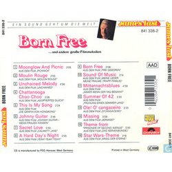 Born Free ... und andere große Filmmelodien Ścieżka dźwiękowa (Various Artists, James Last) - Tylna strona okladki plyty CD