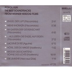 The Best from Werner Herzog Films サウンドトラック (Popol Vuh) - CD裏表紙