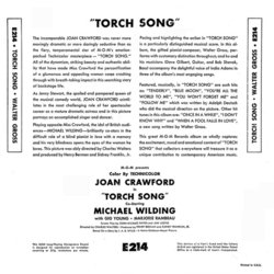 Torch Song Ścieżka dźwiękowa (India Adams, Adolph Deutsch, Walter Gross) - Tylna strona okladki plyty CD