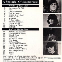 A Spoonful of Soudtracks Soundtrack (Jack Lewis, The Lovin Spoonful, John Sebastian) - CD Achterzijde