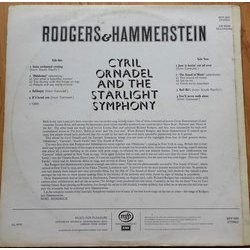 Rodgers and Hammerstein Present Cyril Ornadel Soundtrack (Oscar Hammerstein II, Cyril Ornadel, Richard Rodgers) - CD Back cover