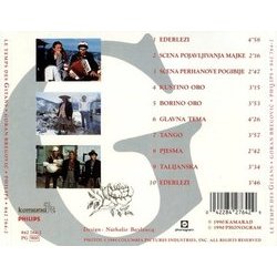 Le Temps des Gitans / Kuduz Ścieżka dźwiękowa (Goran Bregovic) - Tylna strona okladki plyty CD