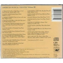 American Musical Theater Ścieżka dźwiękowa (Various Artists, Various Artists) - Tylna strona okladki plyty CD