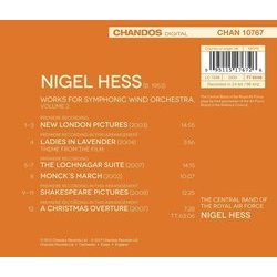 New London Pictures Ścieżka dźwiękowa (Nigel Hess) - Tylna strona okladki plyty CD