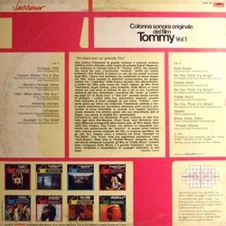 Tommy - Vol. 1 サウンドトラック (Various Artists) - CD裏表紙