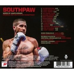 Southpaw Trilha sonora (James Horner) - CD capa traseira