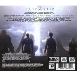The Fantastic Four Ścieżka dźwiękowa (Marco Beltrami, Philip Glass) - Tylna strona okladki plyty CD