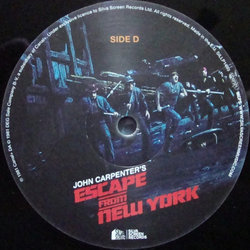 Escape From New York サウンドトラック (John Carpenter, Alan Howarth) - CDインレイ