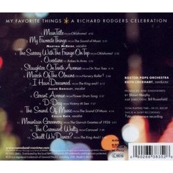 My Favorite Things: A Richard Rodgers Celebration Ścieżka dźwiękowa (Keith Lockhart, Richard Rodgers) - Tylna strona okladki plyty CD