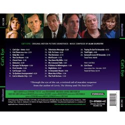Cat's Eye Soundtrack (Alan Silvestri) - CD Back cover