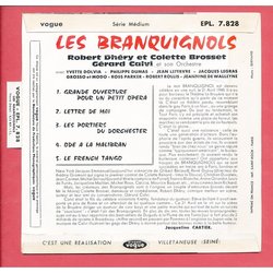Les Branquignols Soundtrack (Grard Calvi) - CD Back cover