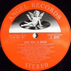 Kurt Weill In Berlin Ścieżka dźwiękowa (Peter Sandloff, Kurt Weill) - Tylna strona okladki plyty CD