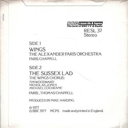 Wings Colonna sonora (Alexander Faris) - Copertina posteriore CD