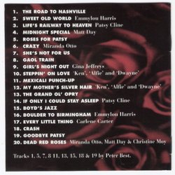 Doing Time for Patsy Cline Ścieżka dźwiękowa (Peter Best) - Tylna strona okladki plyty CD