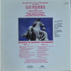 Le Paria サウンドトラック (Georges Garvarentz) - CD裏表紙