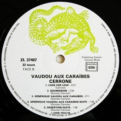 Vaudou aux Carabes Ścieżka dźwiękowa (Marc Cerrone) - wkład CD