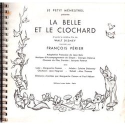 La Belle et le Clochard サウンドトラック (Georges Delerue, Franois Perier, Jacques Poterat) - CD裏表紙