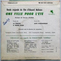 Une Fille pour l't Soundtrack (Georges Delerue) - CD Back cover