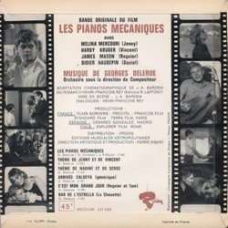Les Pianos Mcaniques Soundtrack (Georges Delerue) - CD Achterzijde
