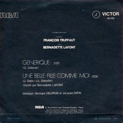 Une Belle Fille comme moi Bande Originale (Georges Delerue) - CD Arrire
