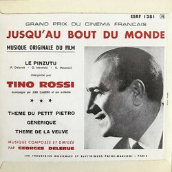 Jusqu'au Bout du Monde Ścieżka dźwiękowa (Georges Delerue, Tino Rossi) - Tylna strona okladki plyty CD