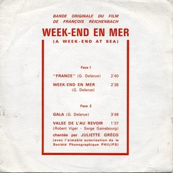 Week-end En Mer Ścieżka dźwiękowa (Georges Delerue) - Okładka CD