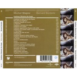 Anglique, Marquise des Anges Ścieżka dźwiękowa (Michel Magne) - Tylna strona okladki plyty CD