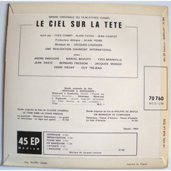 Le Ciel sur la Tte Soundtrack (Jacques Loussier) - CD Achterzijde